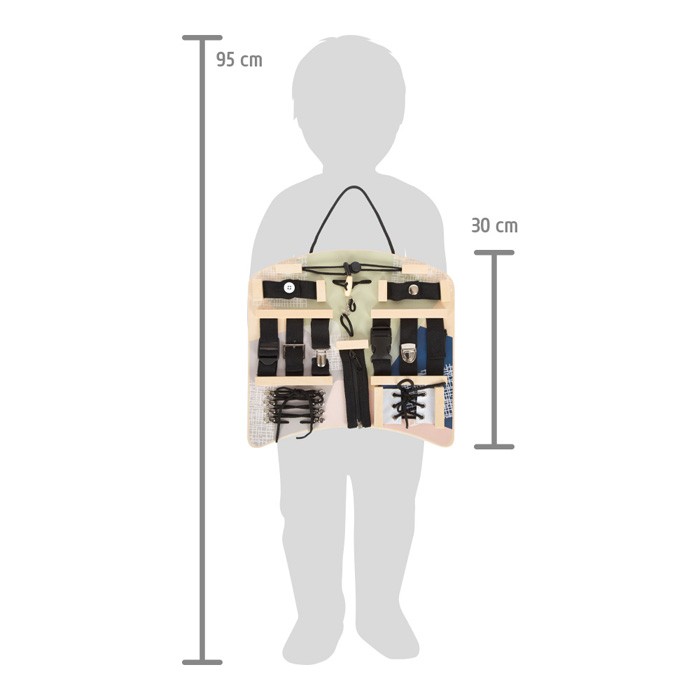 Montessori Dressing & Shoe Lacing Practice Board - Vue 6