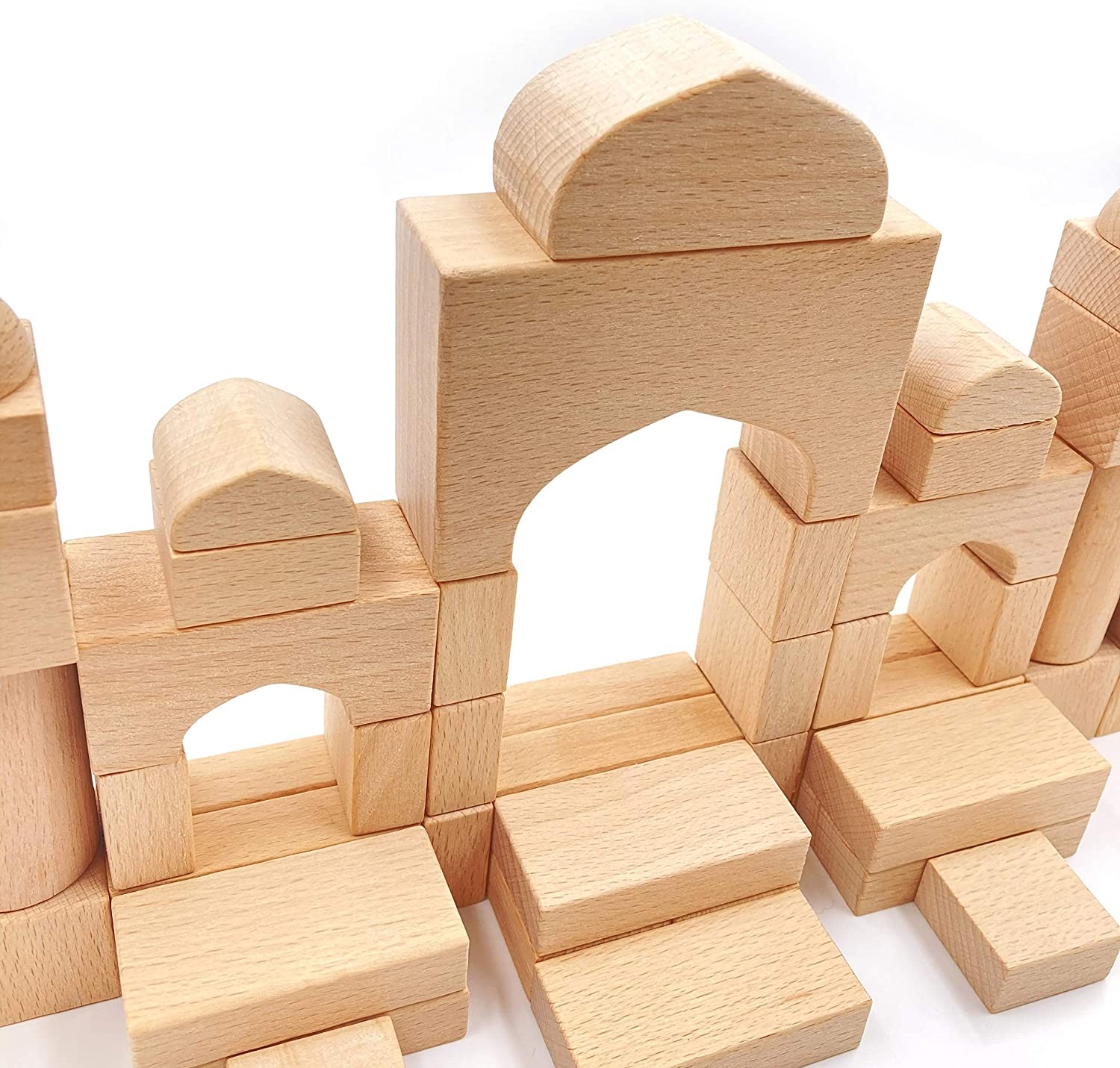 Arabian Nights Palace Wooden Building Blocks Set - 54 Pieces - Vue 4