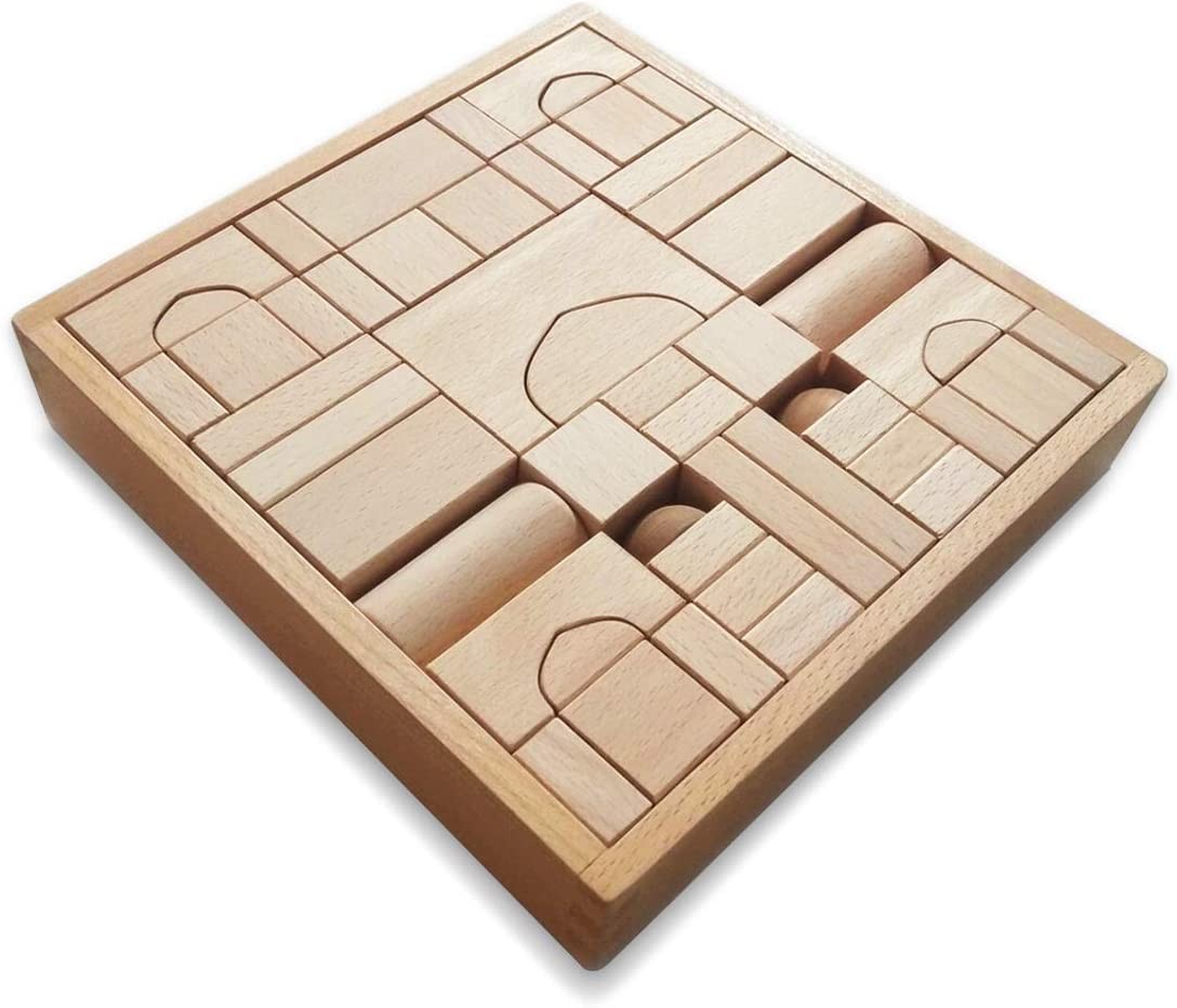 Arabian Nights Palace Wooden Building Blocks Set - 54 Pieces - Vue 5