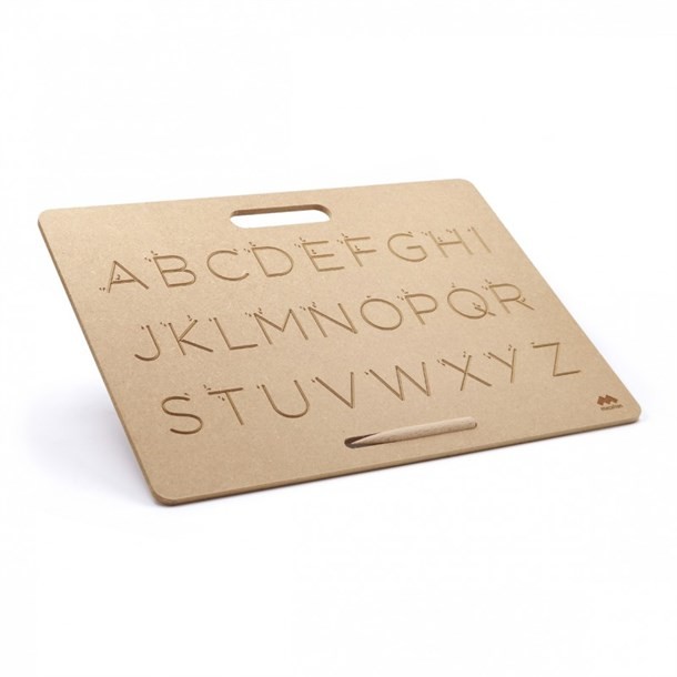 Wooden Uppercase Print Tracing Board with Wooden Stylus - Vue 4