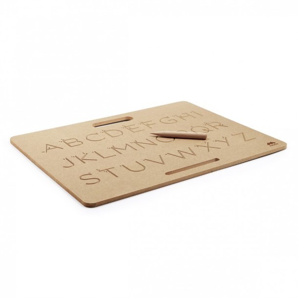 Wooden Uppercase Print Tracing Board with Wooden Stylus - Vue 5