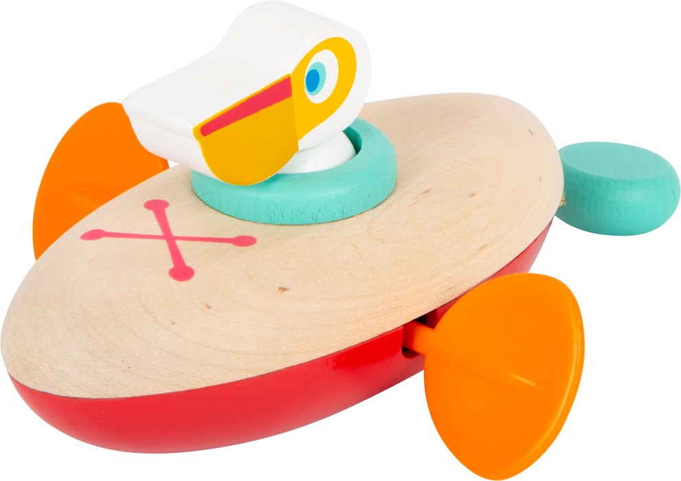 Wooden Floating Pelican Bath & Water Companion - Vue 3