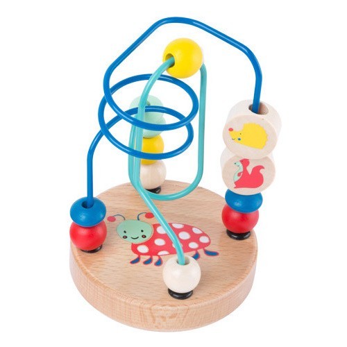 Dinosaur Wooden Motor Skills Activity Bead Maze - Vue 2