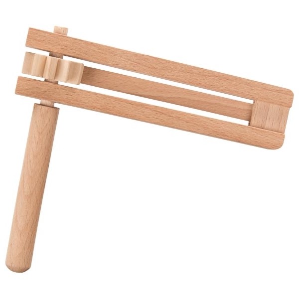 Traditional Wooden Ratchet Rattle