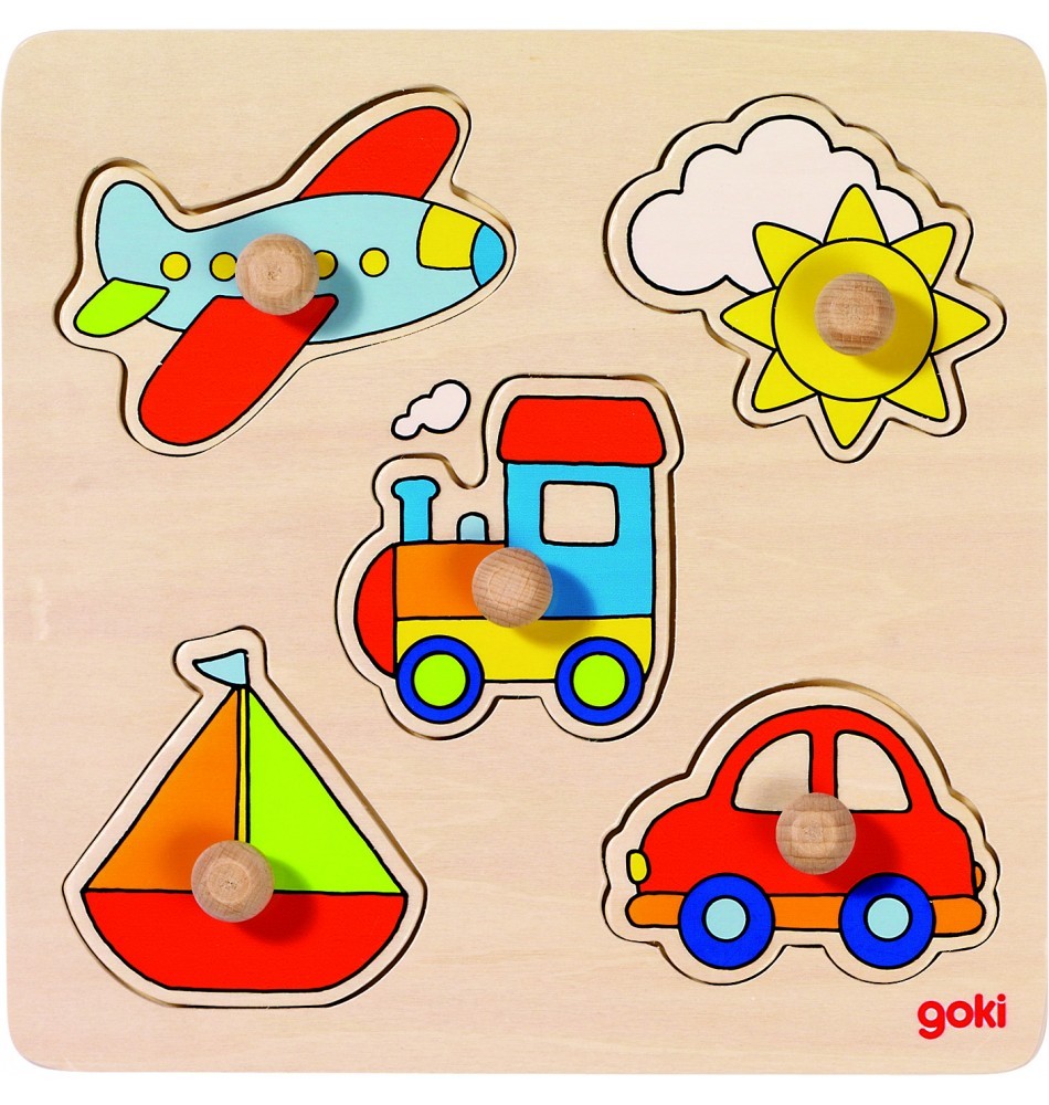 5-Piece Wooden Knob Inset Puzzle - Vue 4