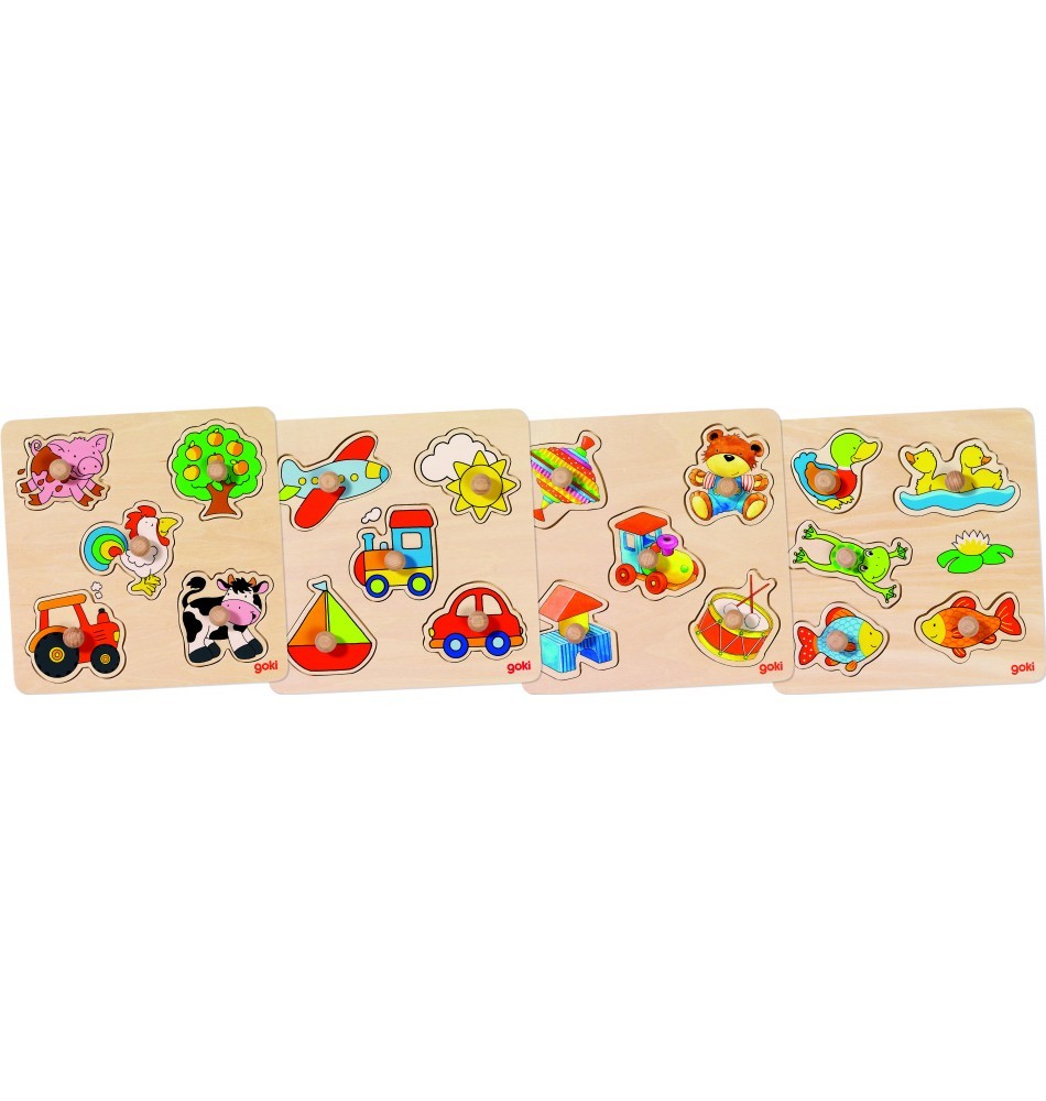 5-Piece Wooden Knob Inset Puzzle