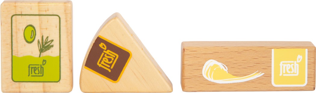 Wooden Market Grocery Bag with Play Food Essentials - Vue 9