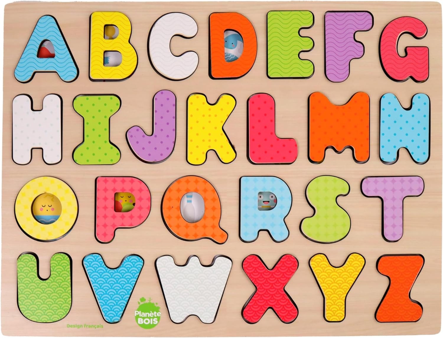 Wooden Alphabet Inset Puzzle Board - Vue 2