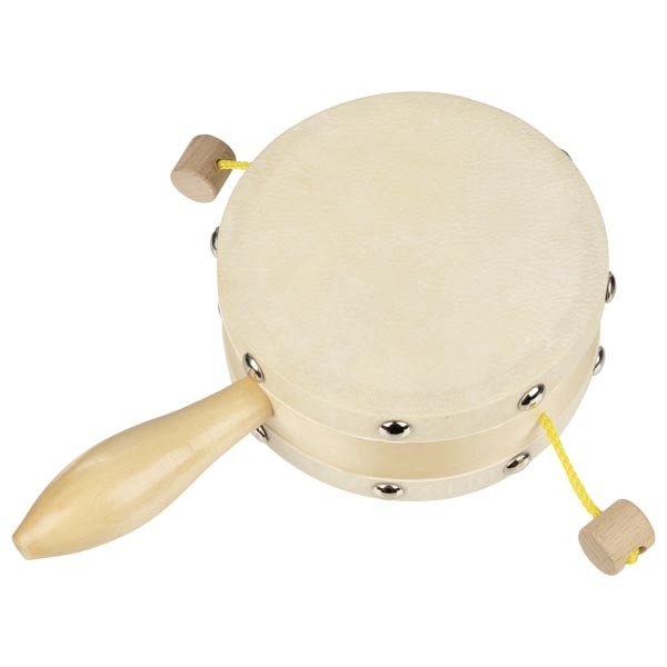 Montessori Wooden Hand Drum Rattle & Tambourine