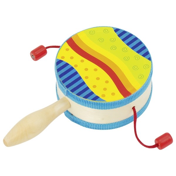 Montessori Wooden Hand Drum Rattle & Tambourine - Vue 4