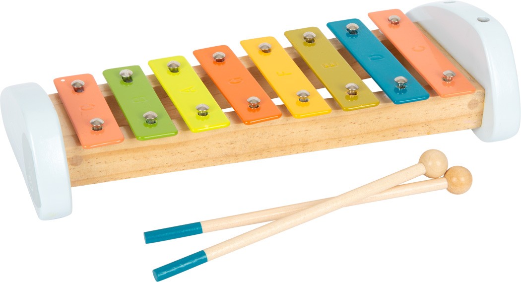 Baby Wooden Xylophone Glockenspiel - Pure White Tone - Vue 4