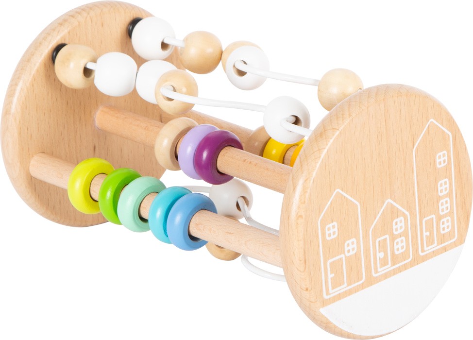 Rainbow Wooden Activity Play House - Locks & Shapes Sorter - Vue 2