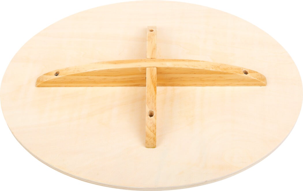 Natural Wooden Curved Wobble Balance Board - Vue 5