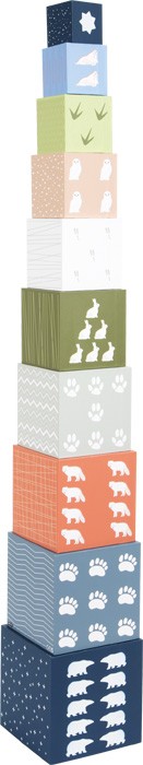 Polar Ice Floe Stacking Wooden Blocks Tower - Vue 3