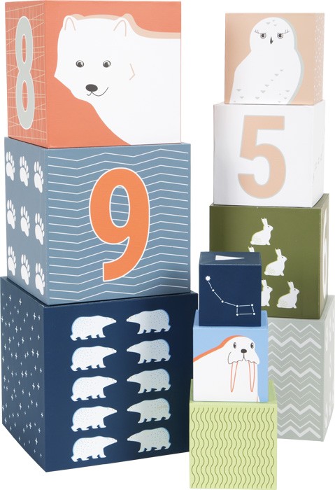 Polar Ice Floe Stacking Wooden Blocks Tower - Vue 6
