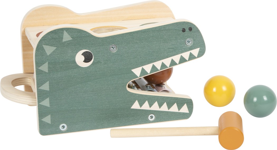 2-in-1 Wooden Hammering Bench & Baby Xylophone - Safari - Vue 7
