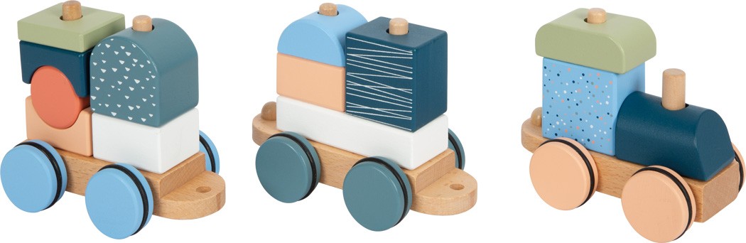Polar Ice Floe Wooden Push-Along Train Toy - Vue 6