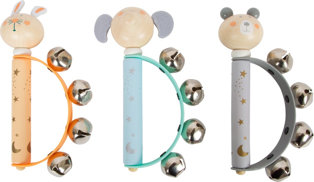 Wooden Baby Jingle Bell Rattle Bracelet - Vue 8