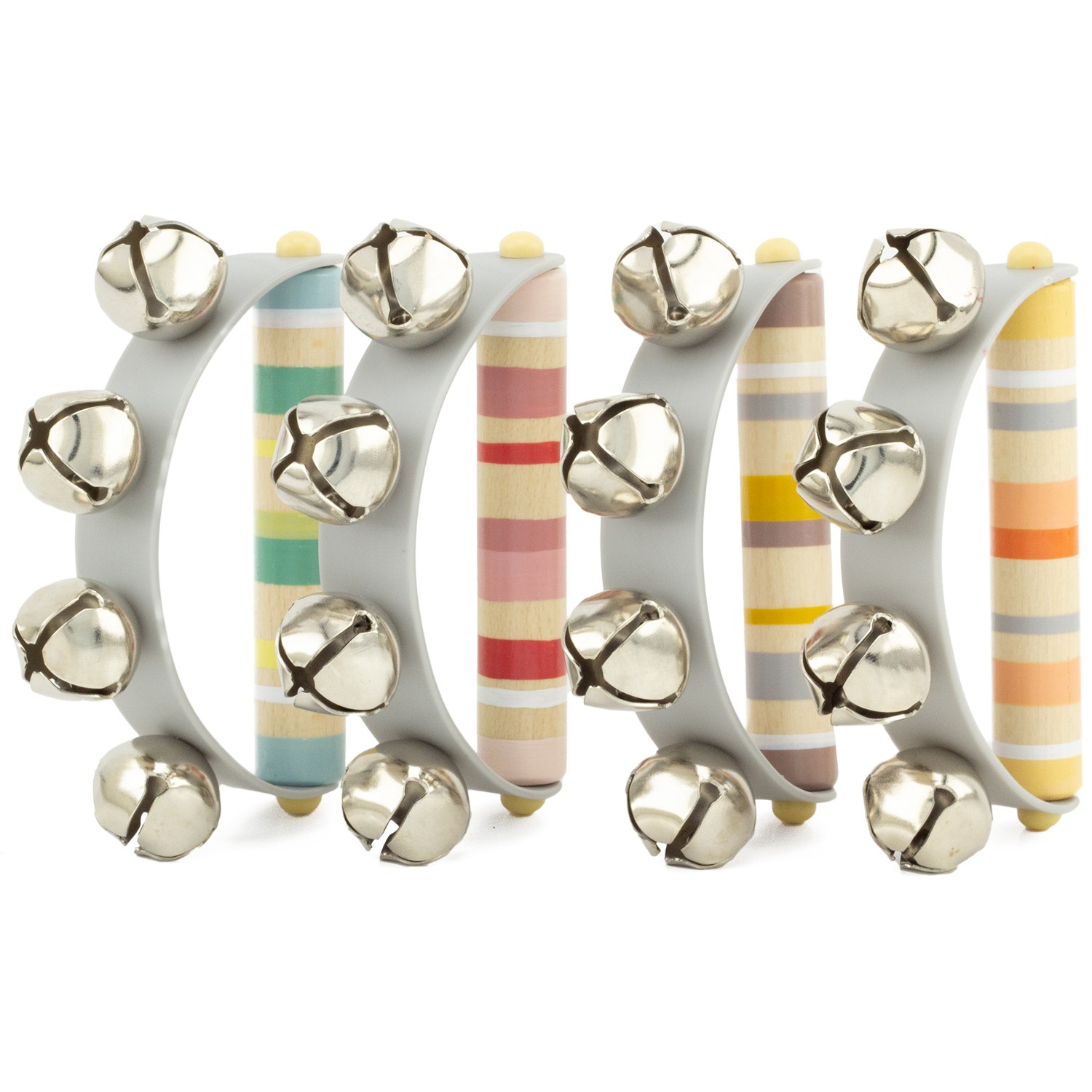 Wooden Baby Jingle Bell Rattle Bracelet - Vue 9
