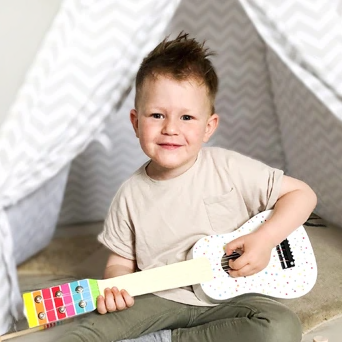 Acoustic Wooden Guitar for Children - Vue 3