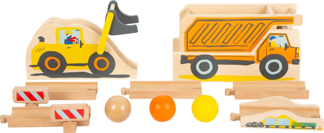 Construction Site Ball Track & Dumper Marble Run - Vue 3