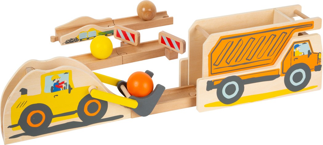 Construction Site Ball Track & Dumper Marble Run