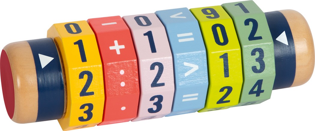 Wooden Cylinder Revolving Maths & Calculation Roller - Vue 3