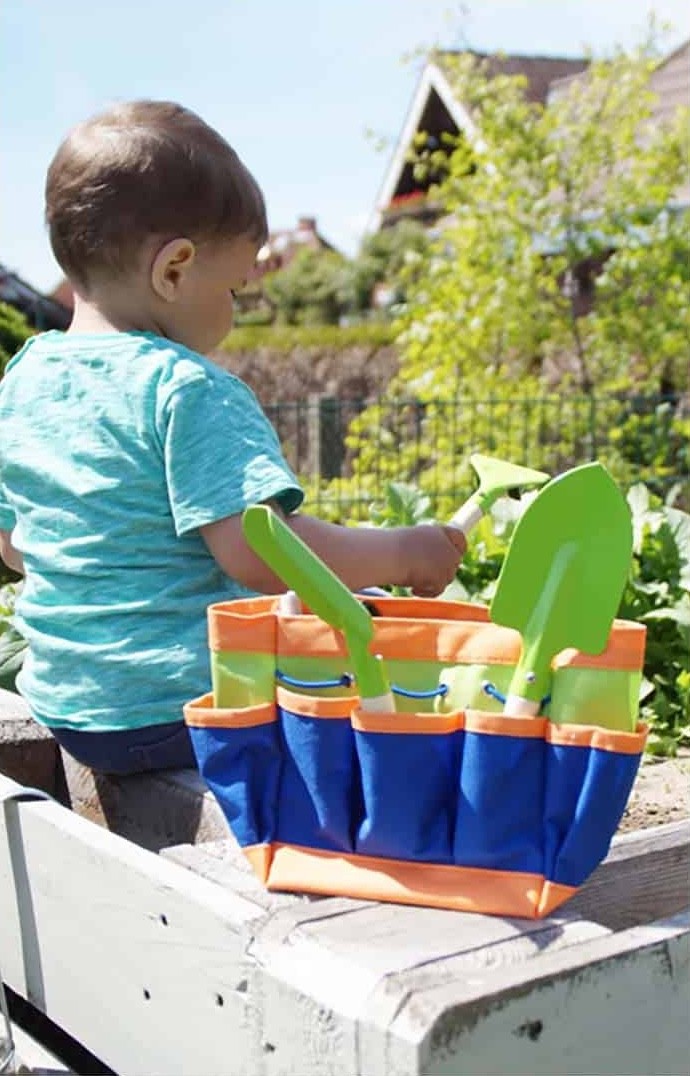 Children's Gardening Kit - 3 Tools & Carry Tote Bag - Vue 3