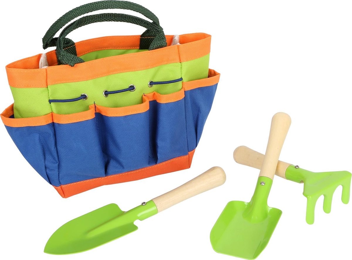 Children's Gardening Kit - 3 Tools & Carry Tote Bag - Vue 4