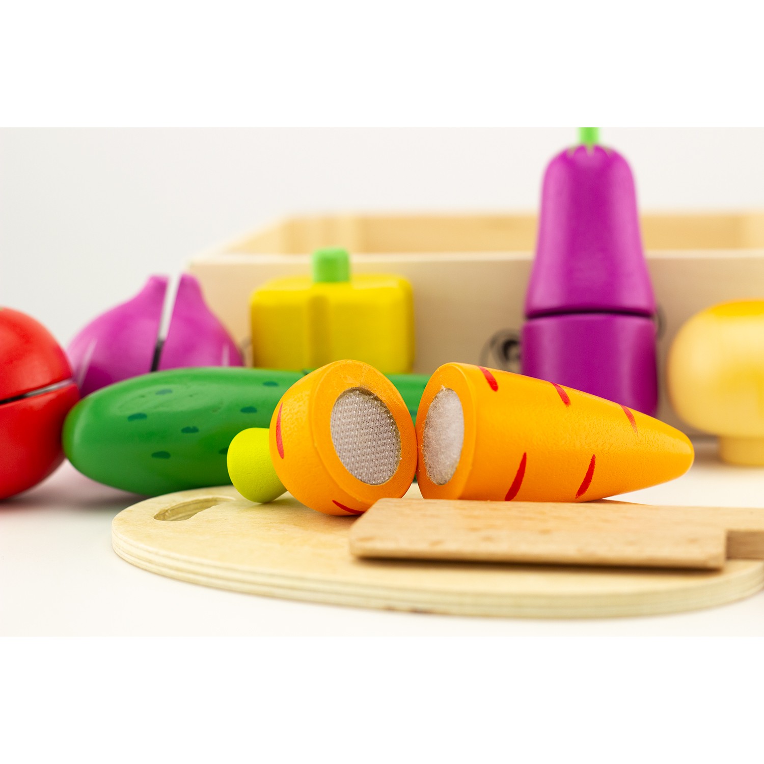 Montessori Wooden Cylinder Rattle with Bell - Vue 4