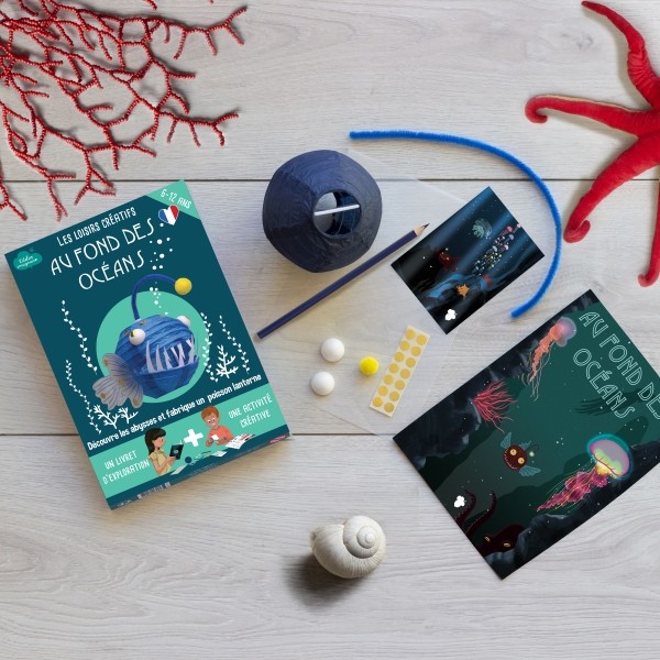 Deep Sea Angler Fish Creative Papercraft Activity Kit - Vue 4