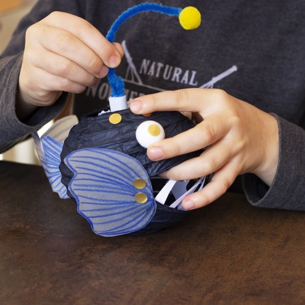 Deep Sea Angler Fish Creative Papercraft Activity Kit - Vue 9