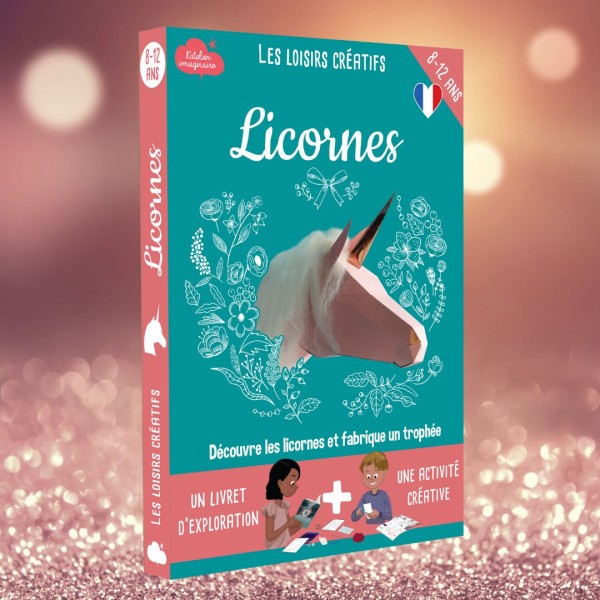 Unicorn Wall Trophy 3D Paper Sculpture Craft Kit - Vue 6