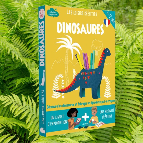 Wooden Dinosaur Desk Pencil Pot DIY Craft Kit - Vue 5