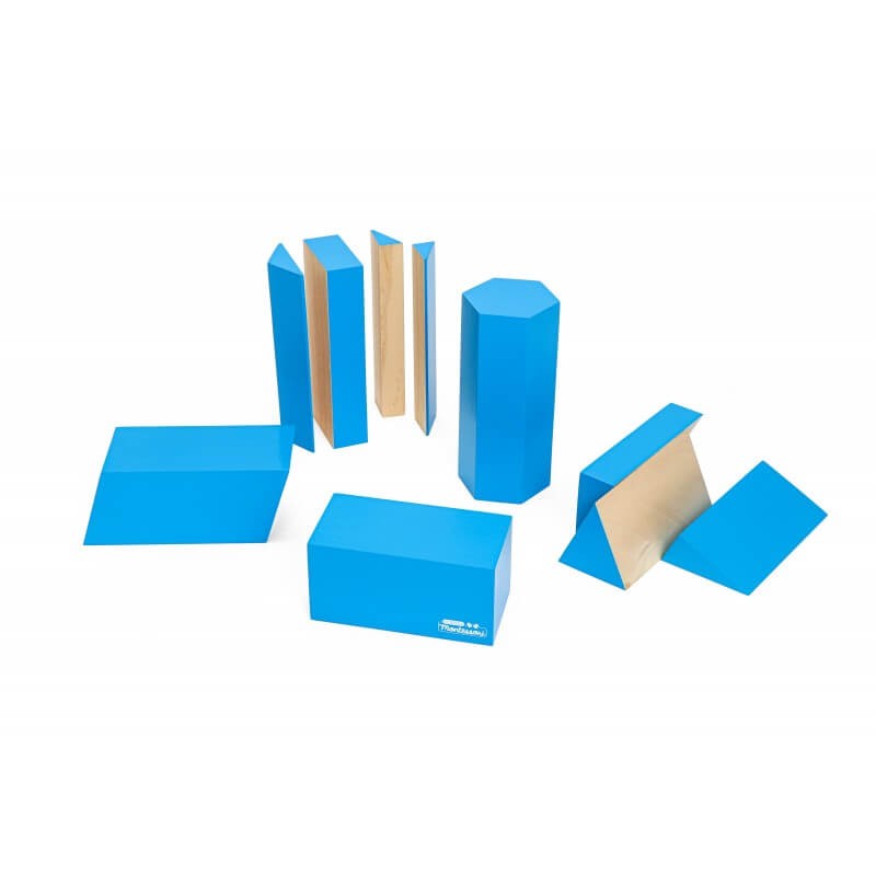 Montessori Geometric Fraction Blocks & Solids Set - Vue 3