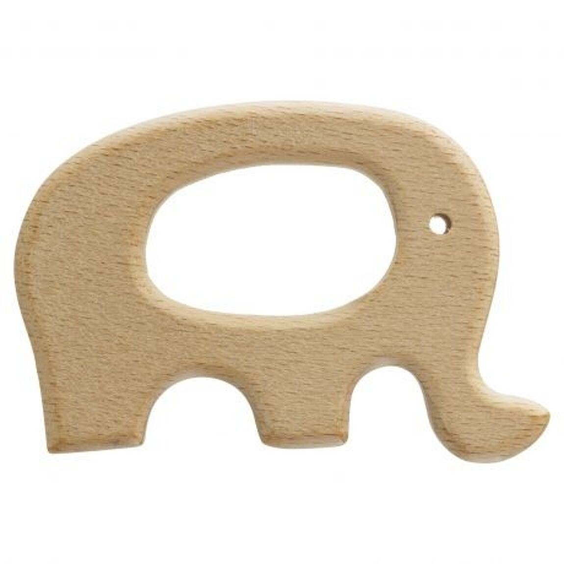 Beech Wood Animal Teething Ring - Vue 8