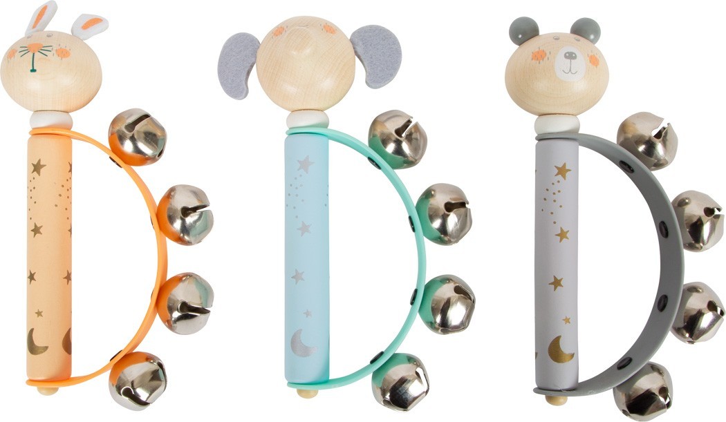 Wooden Baby Jingle Bell Rattle Bracelet - Vue 5