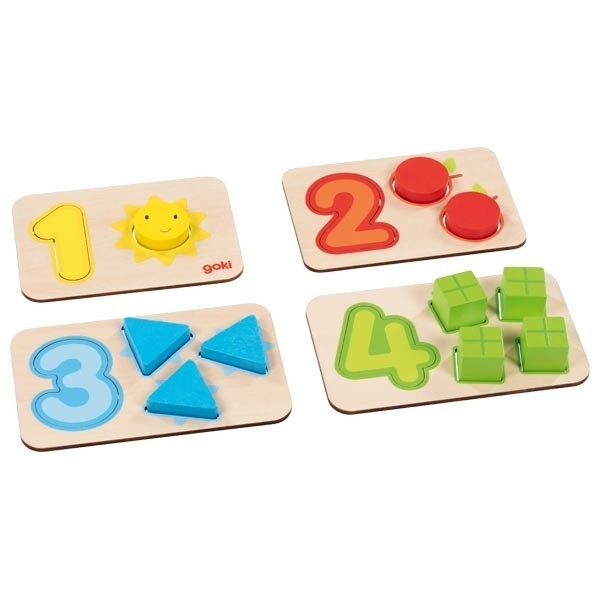 Montessori 12 Geometric Shapes Wooden Inset Puzzle - Vue 3