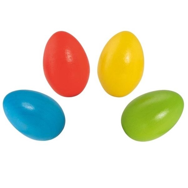 Wooden Egg Shaker Maracas - Sensory Rattle Toy
