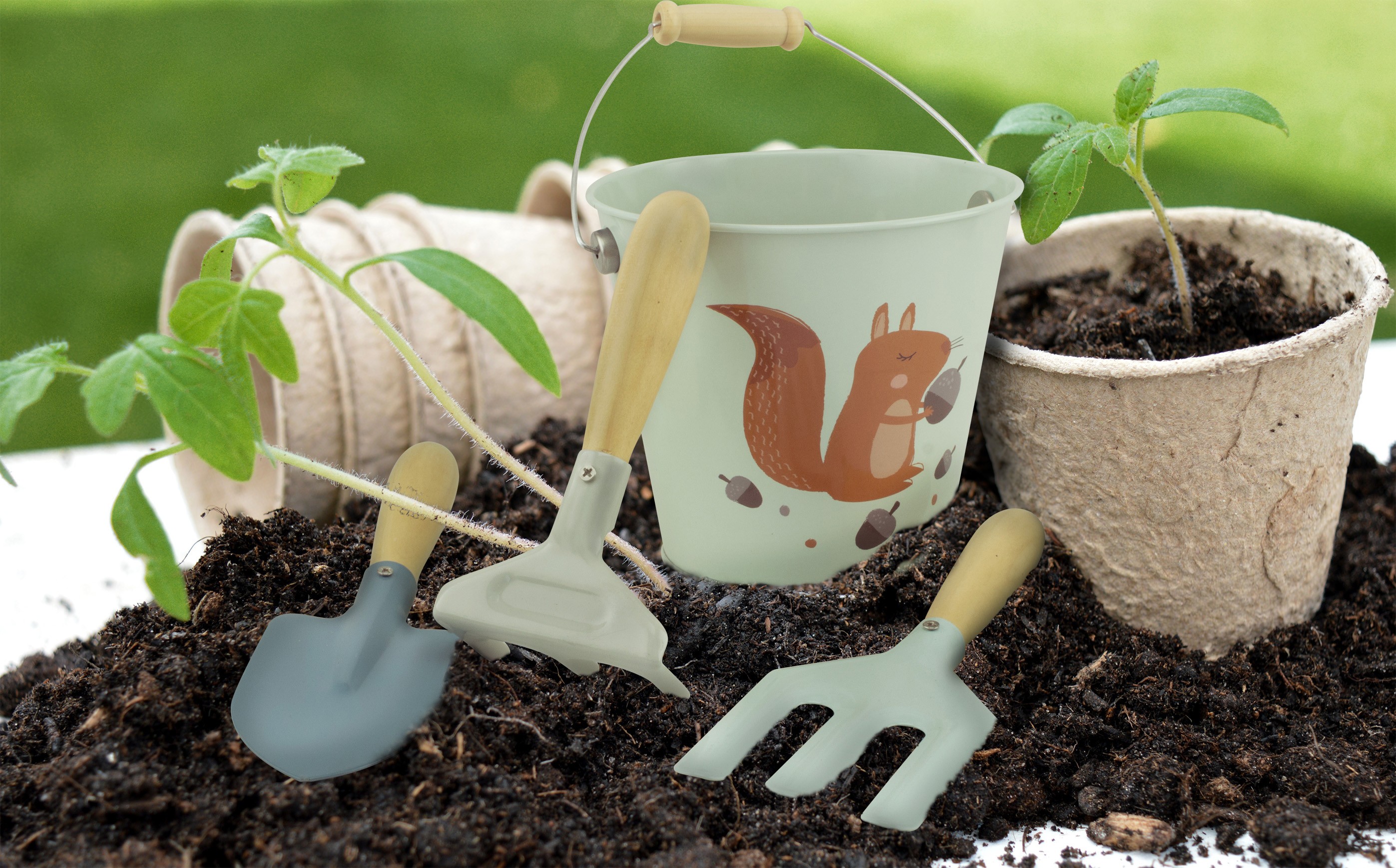 Children's Gardening Tools Kit - Sky Blue - Vue 3