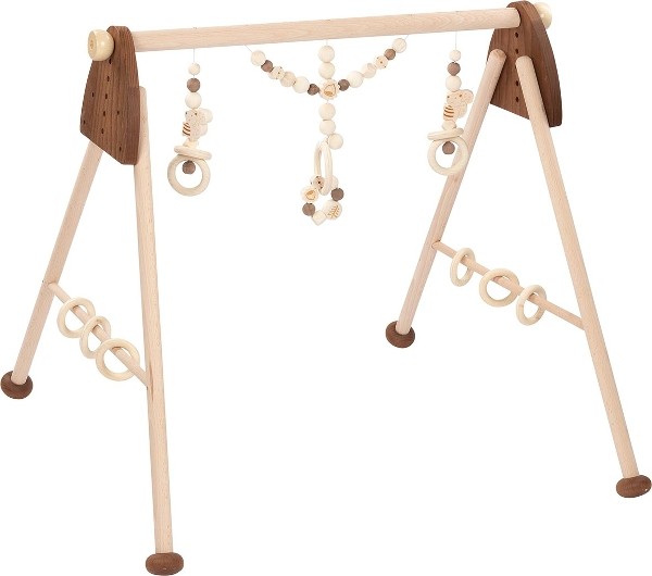 Natural Wooden Baby Play Gym - Squirrel Nature Theme