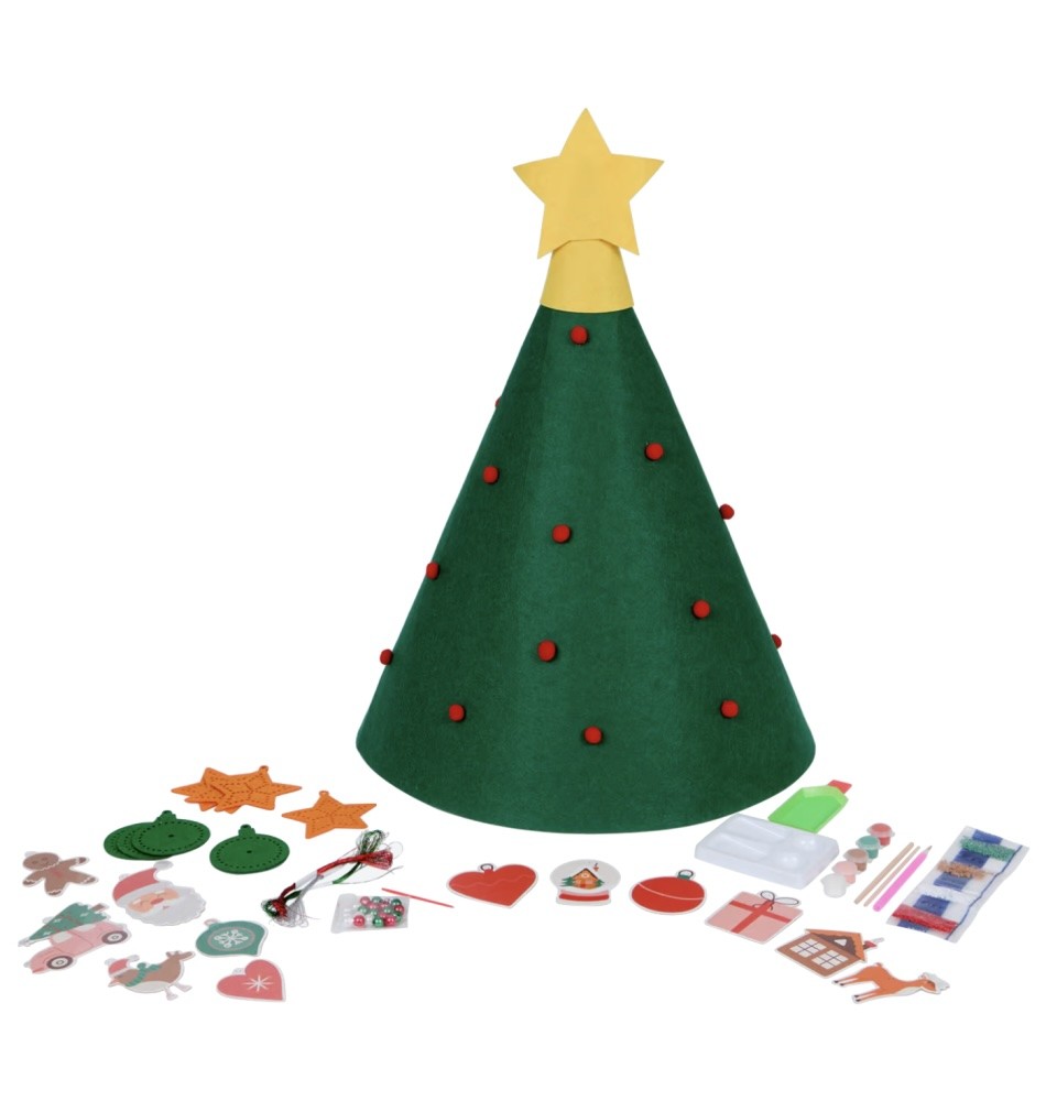 Children's Wooden Christmas Tree Craft Activity Set - Vue 3