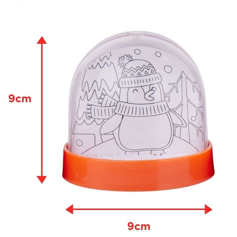 DIY Children's Christmas Snow Globes Kit - Pack of 4