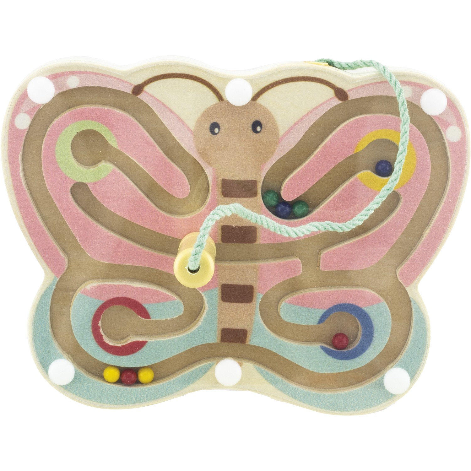 Magnetic Wooden Bead Maze - Precision Stylus Wand Toy - Vue 15