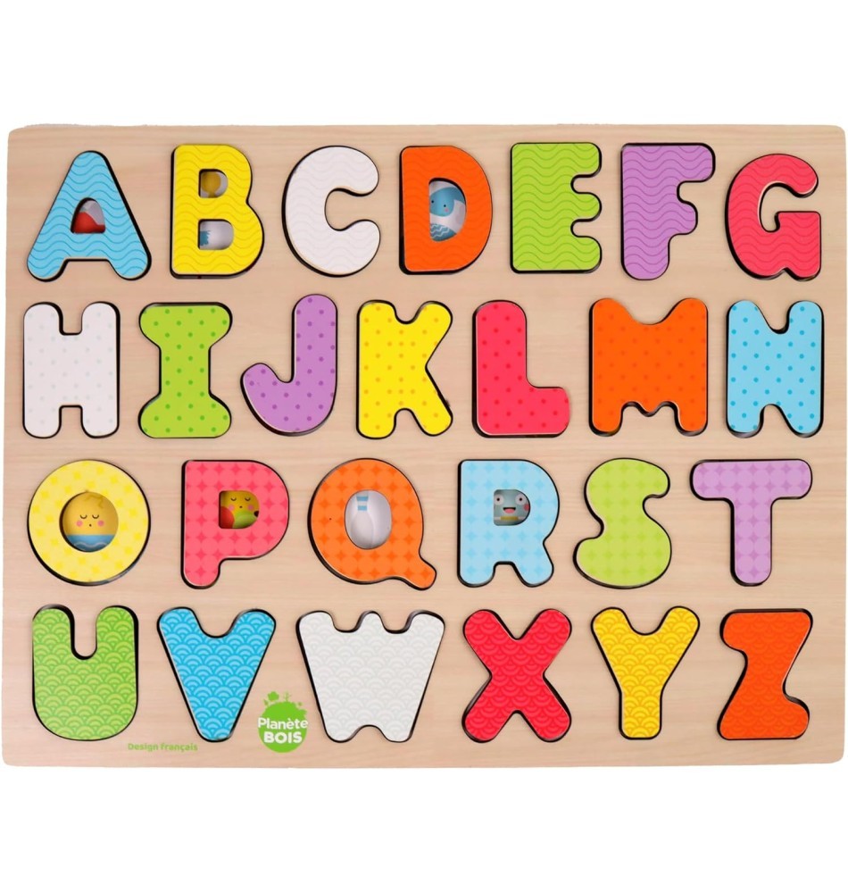 Wooden Alphabet Inset Puzzle Board