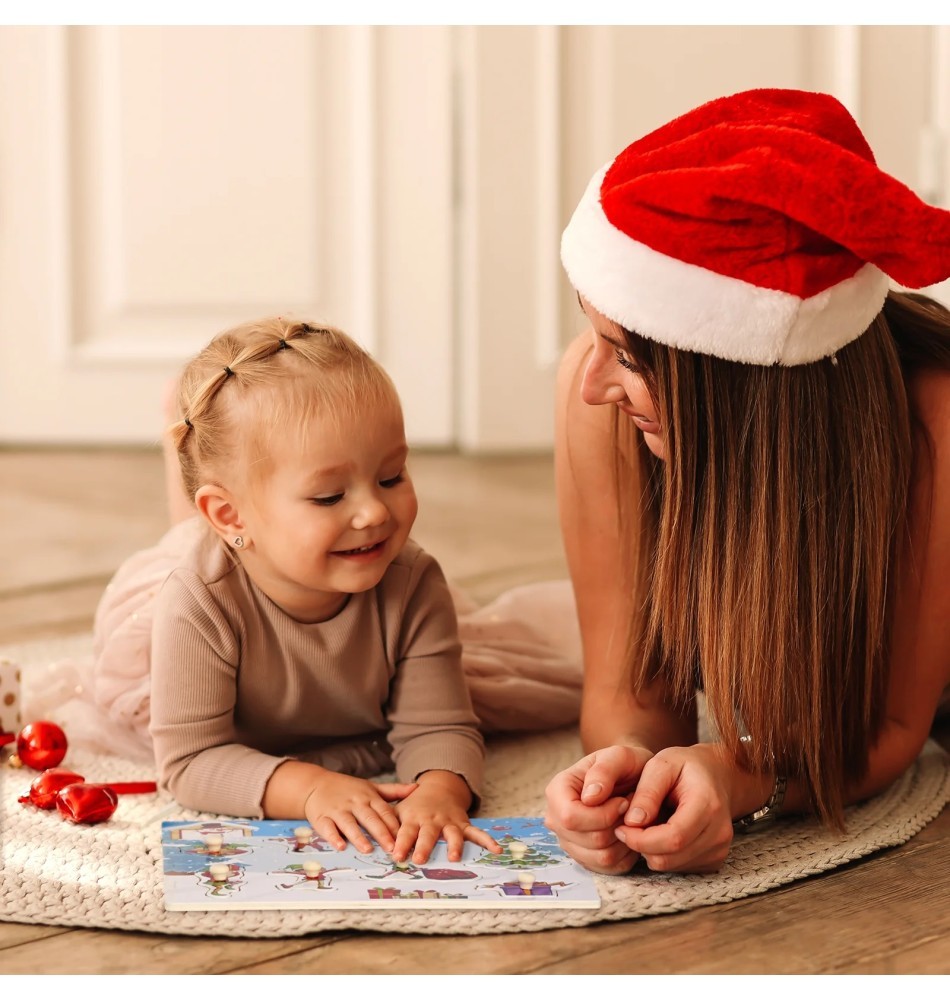Wooden Christmas Peg Puzzles Set - Vue 8