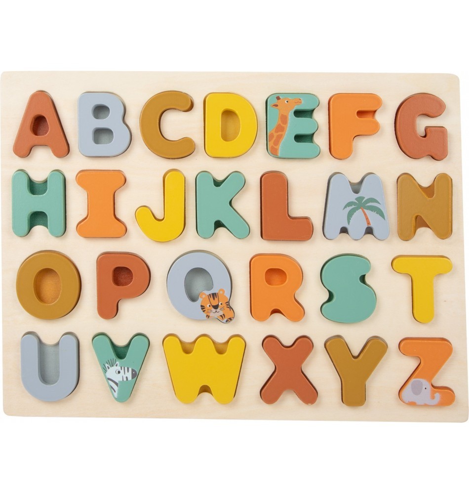 Safari Wooden Alphabet Inset Puzzle