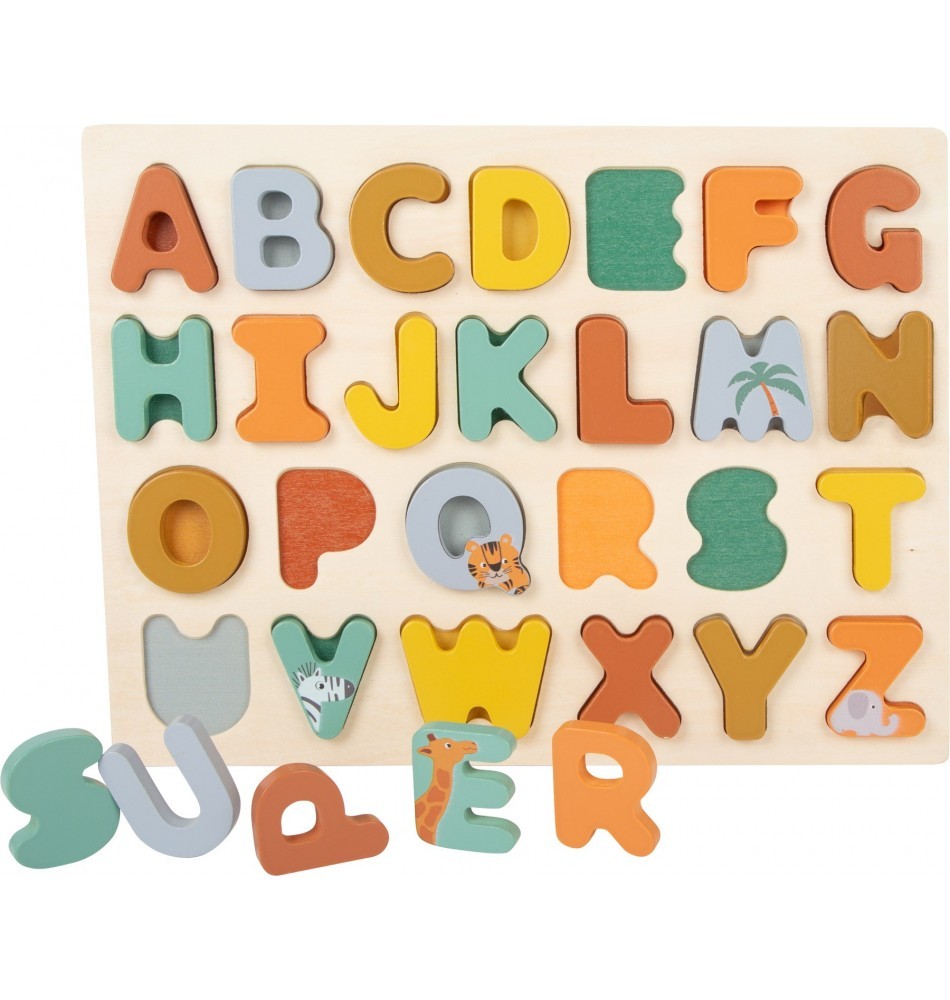 Safari Wooden Alphabet Inset Puzzle - Vue 6