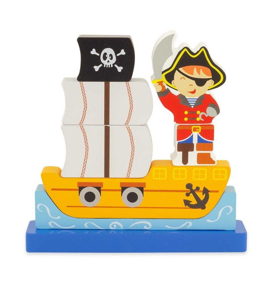 Magnetic Wooden Pirate Ship Jigsaw Puzzle
