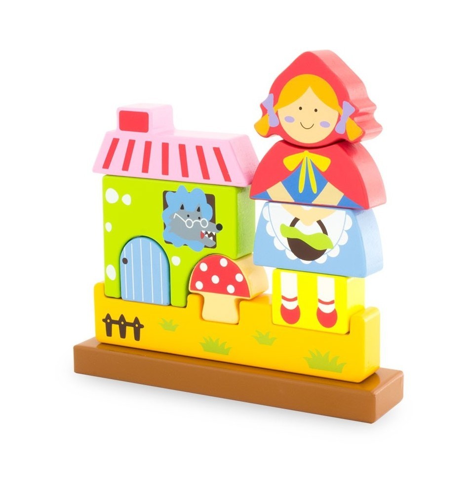 Magnetic Wooden Red Riding Hood Story Puzzle - Vue 6